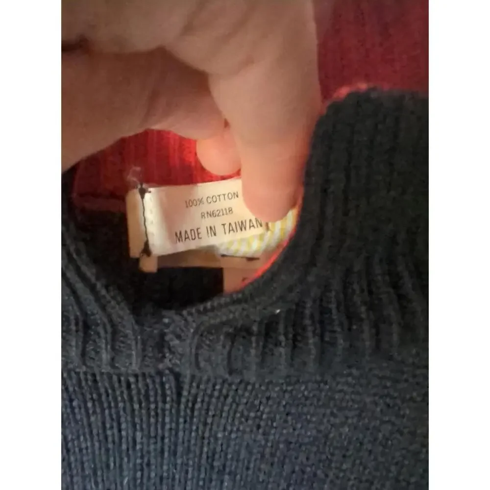 Escapadea vintage Men's Italia Collered Sweater Size S 100% Cotton - Picture 4 of 8